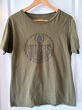 Edmonton Oilers Mono Logo Graphic Tee Women’s M